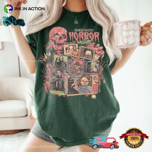 Vintage 90s Halloween Horror Night Comfort Color Tee 2