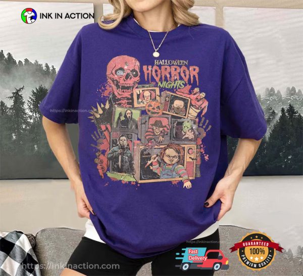 Vintage 90s Halloween Horror Night Comfort Color Tee