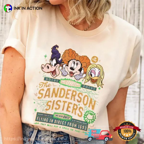 Vintage Hocus Pocus Sanderson Sisters Live Show Comfort Colors T-shirt