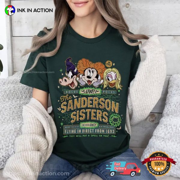 Vintage Hocus Pocus Sanderson Sisters Live Show Comfort Colors T-shirt