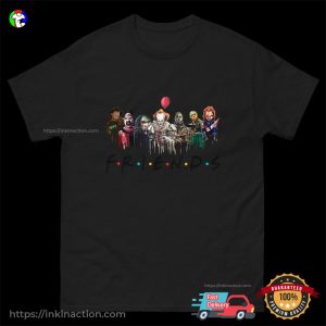 Vintage Horror Characters Friends HALLOWEEN T shirt 3