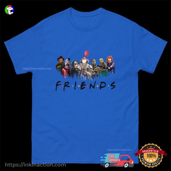 Vintage Horror Characters Friends HALLOWEEN T-shirt