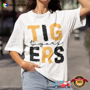 Vintage Missouri Tigers Letters Unisex T shirt 3