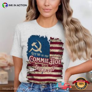 Vintage Say No To The Commie Hoe Vote Trump 2024 T-Shirt