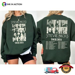 Vintage Stevie Nicks Tour 2024 Schedules Retro 2 Sided T shirt 2