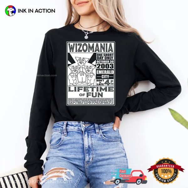 WIZOMANIA Lifetime Of Fun Concert T-shirt