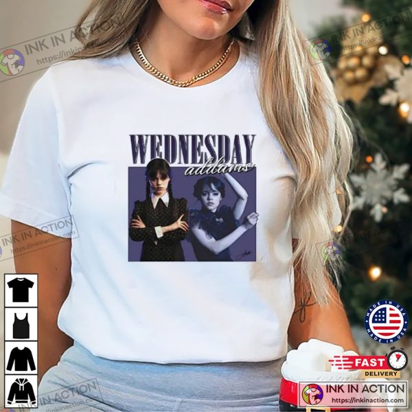 Wednesday Addams Jenna Ortega Movie T-shirt