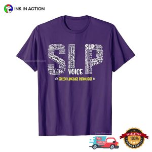 speech language pathologist Voice slp therapy T shirt 2