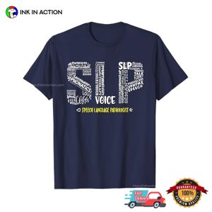 speech language pathologist Voice slp therapy T shirt 3