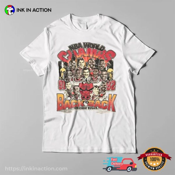 1992 Chicago Bulls NBA Champs Retro Tee