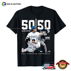 50 50 Club Entry Shohei Ohtani MLBPA T-Shirt