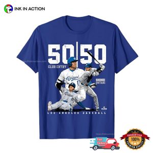 50 50 Club Entry Shohei Ohtani MLBPA T Shirt 2