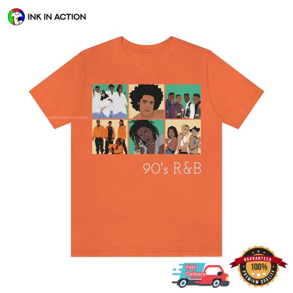 90s R&B Retro Streets Music Band T-shirt