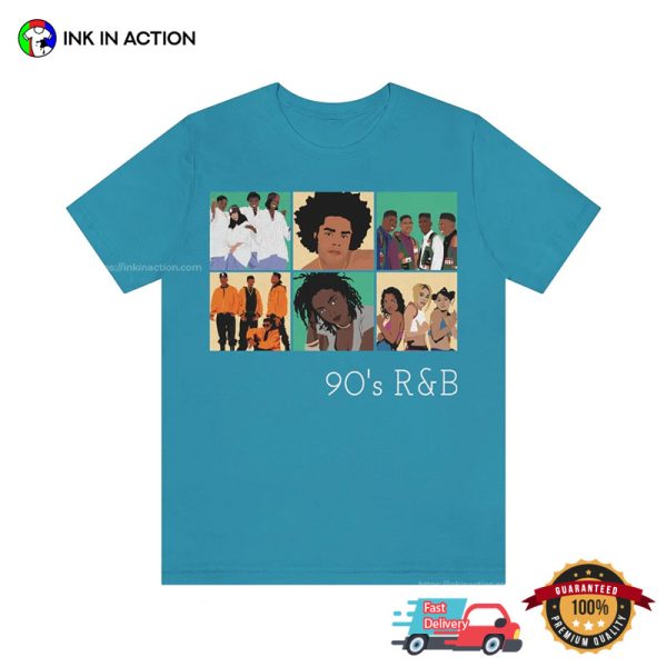 90s R&B Retro Streets Music Band T-shirt