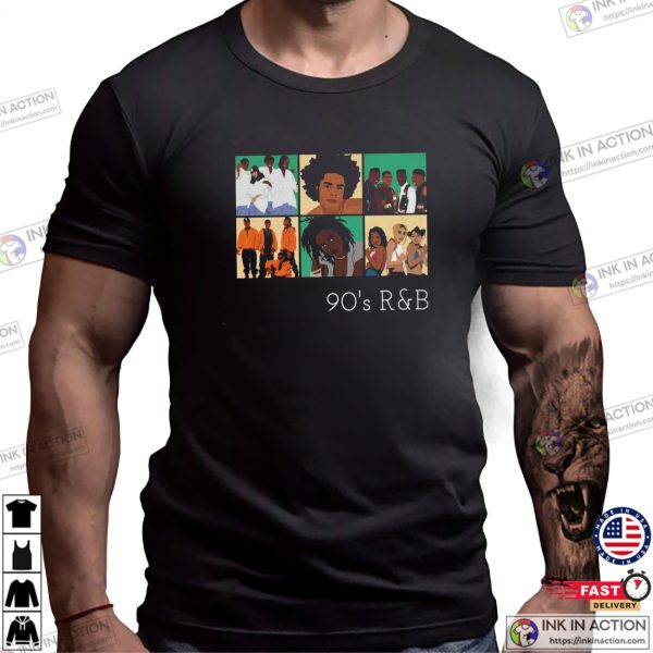 90s R&B Retro Streets Music Band T-shirt