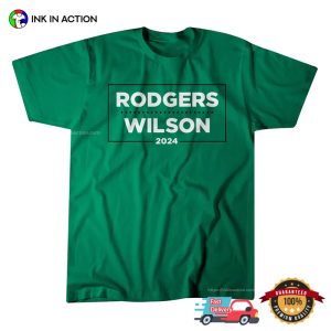 Aaron Rodgers N Garrett Wilson 2024 NFL Football T shirt 1