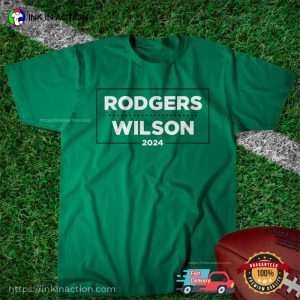 Aaron Rodgers N Garrett Wilson 2024 NFL Football T shirt 2