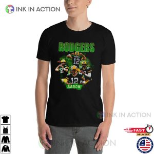 Aaron Rodgers Vintage 90s Football Graphic T shirt 2