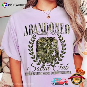 Abandoned Hunting Wife Social Club Comfort Colors Tee 1