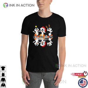 Adorable Christmas Penguins T shirt 3