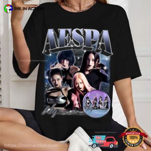 Aespa Whiplash Album Graphic T shirt 2