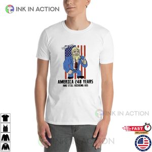 America 248 Years And Still Kicking Ass Funny Trump 2024 T-shirt