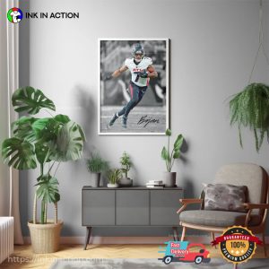 Atlanta Falcons Bijan Robinson Signature Wall Art 2