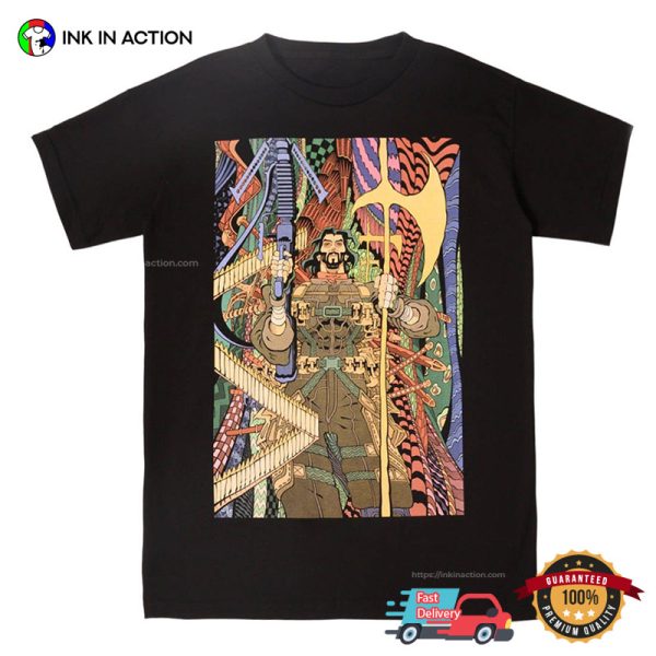 BRZRKR Keanu Reeves Comic Art T-shirt