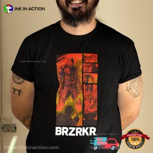 BRZRKR Mode Comic T shirt 1'