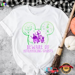 Beware Of Hitchhiking Ghosts Disney Halloween T shirt 2