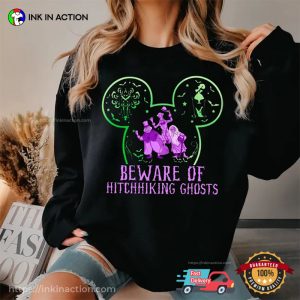 Beware Of Hitchhiking Ghosts Disney Halloween T shirt 3