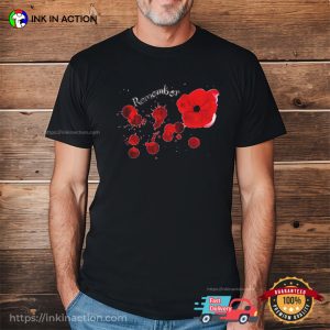 Blood And Opium poppy Remembrance Day Shirt 1