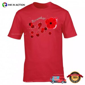 Blood And Opium poppy Remembrance Day Shirt 3