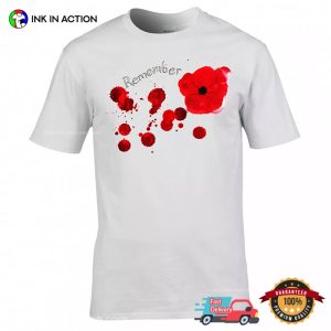 Blood And Opium poppy Remembrance Day Shirt 4