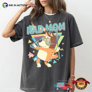 Bluey Rad Mom Retro 90s Comfort Colors T-shirt