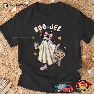 Boo Jee Lady Ghost Shopping Spooky Season T shirt 1