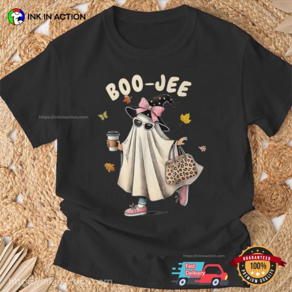 Boo-Jee Lady Ghost Shopping Spooky Season T-shirt