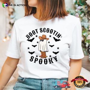 Boot Scootin' Spooky Ghost Comfort Colors T shirt