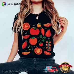 Botanical Tomato Fruit Garden Graphic Comfort Color Shirt 2