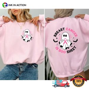 Breast Cancer Is Boo Sheet Funny Halloween T shirt 2