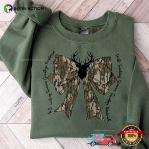 Camo Coquette Bow Hunting Season T shirt 3