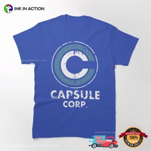 Capsule Corp Retro dragon ball z manga Tee 1