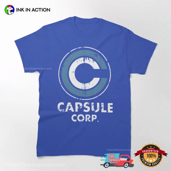 Capsule Corp Retro Dragon Ball Z Manga Tee