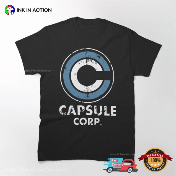 Capsule Corp Retro Dragon Ball Z Manga Tee