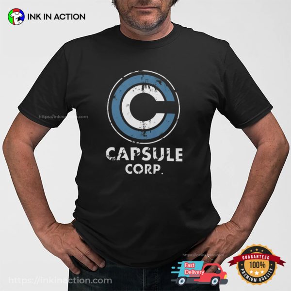 Capsule Corp Retro Dragon Ball Z Manga Tee