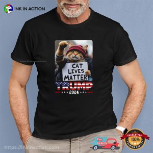 Cat Lives Matter Funny Cat Vote Trump T shirt 2