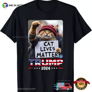 Cat Lives Matter Funny Cat Vote Trump T shirt 3