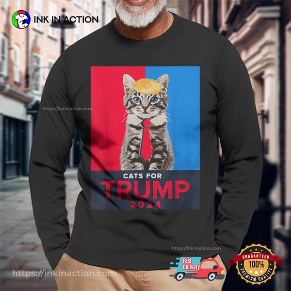 Cats For Trump 2024 For Vance T-shirt