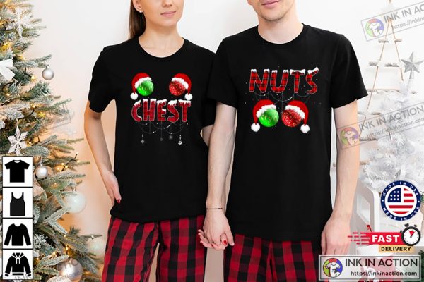 Chest And Nuts Couple Shirts, Matching Couple