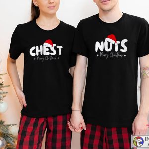 Chest And Nuts, Matching Couple Christmas Shirt 2